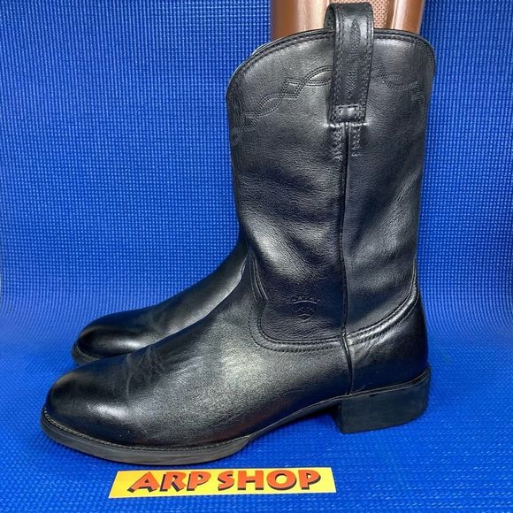 Ariat Other - ARIAT HERITAGE ROPER WESTERN Men`s Size 11.5D Black Leather Boots Style#35501
